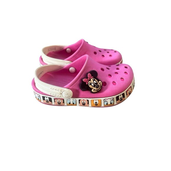 Crocs Toddler Girls Fun Lab Disney Minnie Mouse Band Clogs Size C9 - Picture 4 of 9